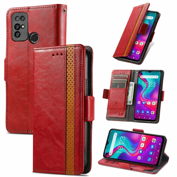 CaseNeo Business Splicing Dual Magnetic Buckle Horizontal Flip PU Leather Case with Holder & Card Slots & Wallet