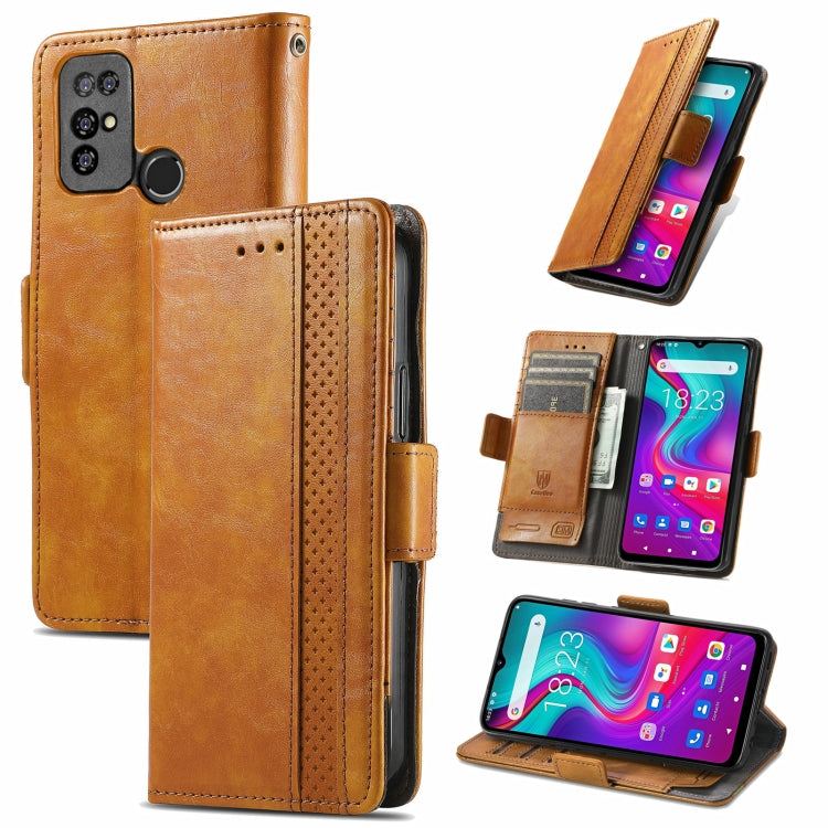 CaseNeo Business Splicing Dual Magnetic Buckle Horizontal Flip PU Leather Case with Holder & Card Slots & Wallet