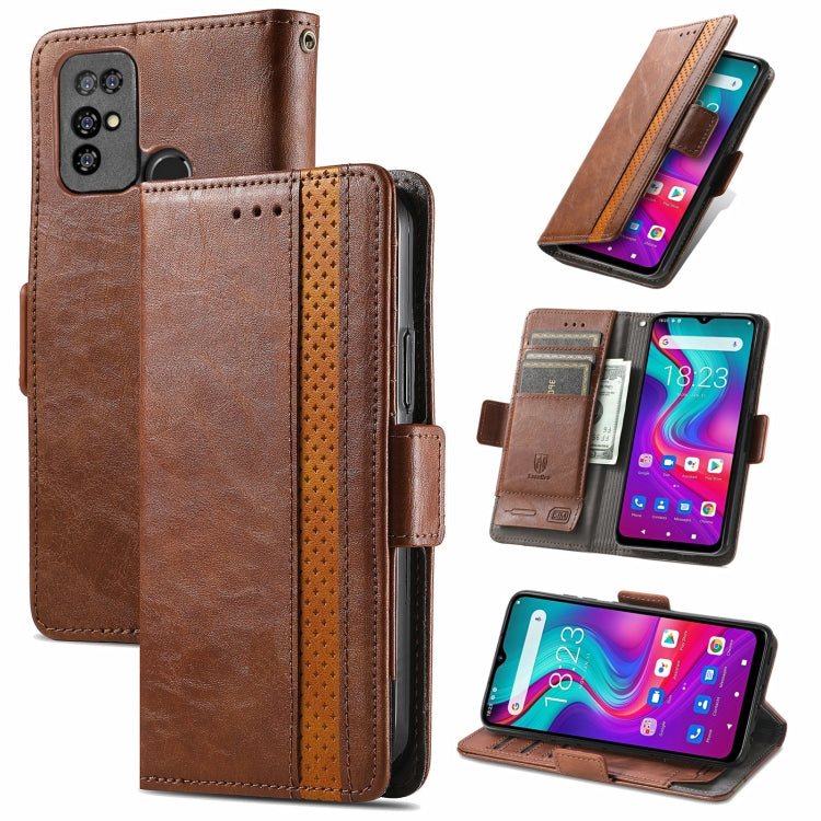 CaseNeo Business Splicing Dual Magnetic Buckle Horizontal Flip PU Leather Case with Holder & Card Slots & Wallet