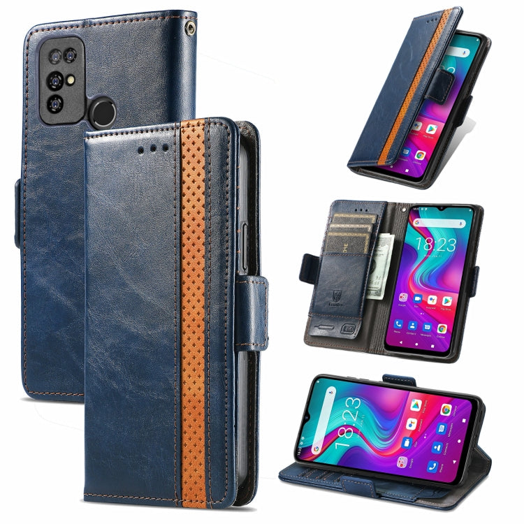 CaseNeo Business Splicing Dual Magnetic Buckle Horizontal Flip PU Leather Case with Holder & Card Slots & Wallet