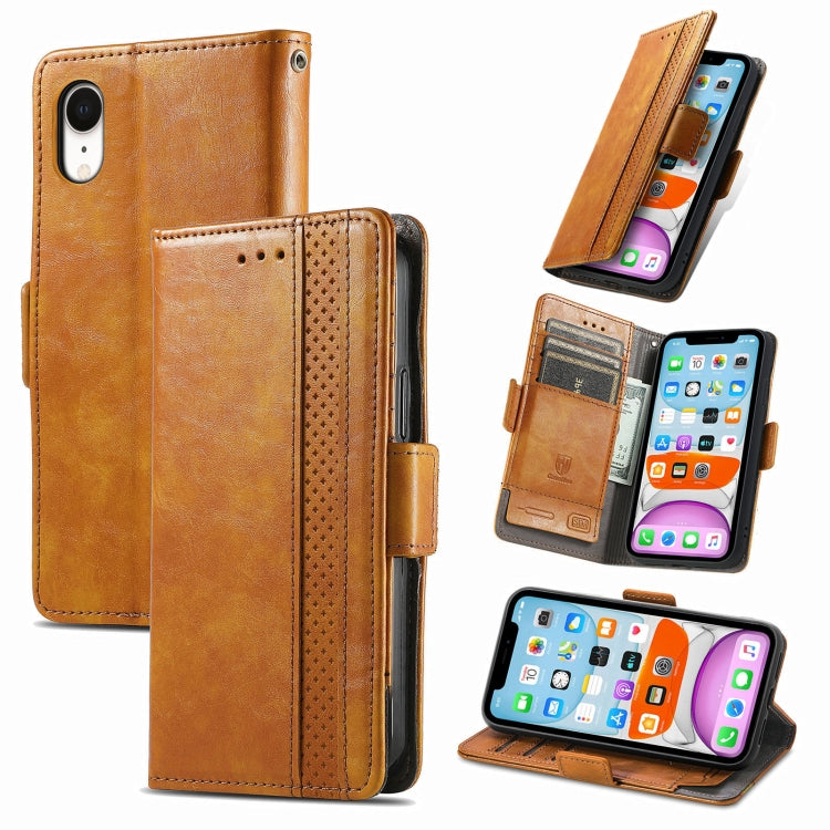 CaseNeo Business Splicing Dual Magnetic Buckle Horizontal Flip PU Leather Case with Holder & Card Slots & Wallet