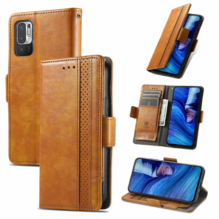 CaseNeo Business Splicing Dual Magnetic Buckle Horizontal Flip PU Leather Case with Holder & Card Slots & Wallet