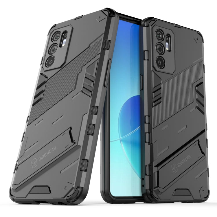 Punk Armor 2 in 1 PC + TPU Shockproof Case with Invisible Holder