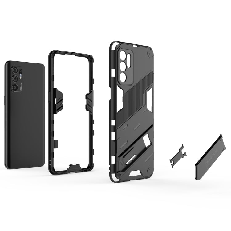 Punk Armor 2 in 1 PC + TPU Shockproof Case with Invisible Holder