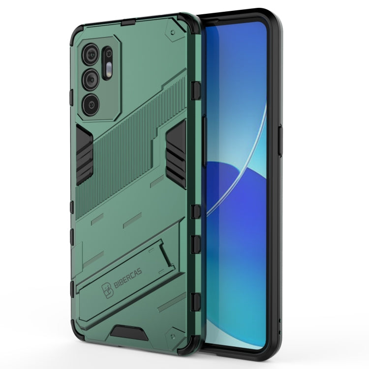 Punk Armor 2 in 1 PC + TPU Shockproof Case with Invisible Holder