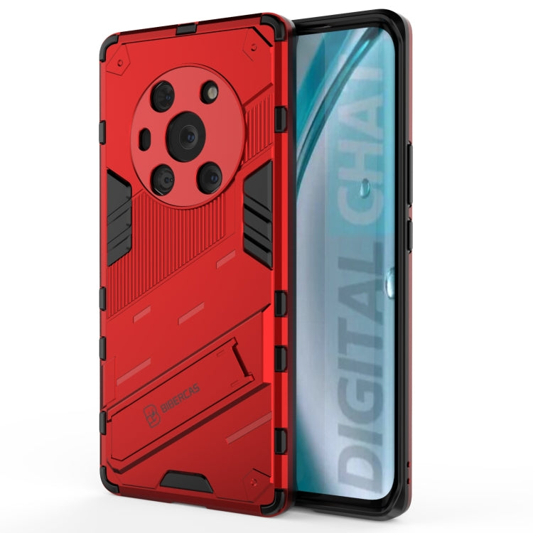 Punk Armor 2 in 1 PC + TPU Shockproof Case with Invisible Holder