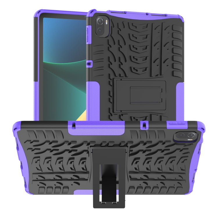 Tire Texture TPU + PC Shockproof Case with Holder