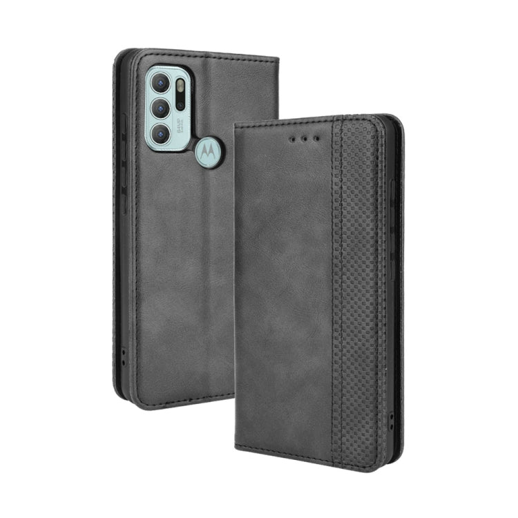 Magnetic Buckle Retro Pattern Horizontal Flip Leather Case with Holder & Card Slot & Wallet