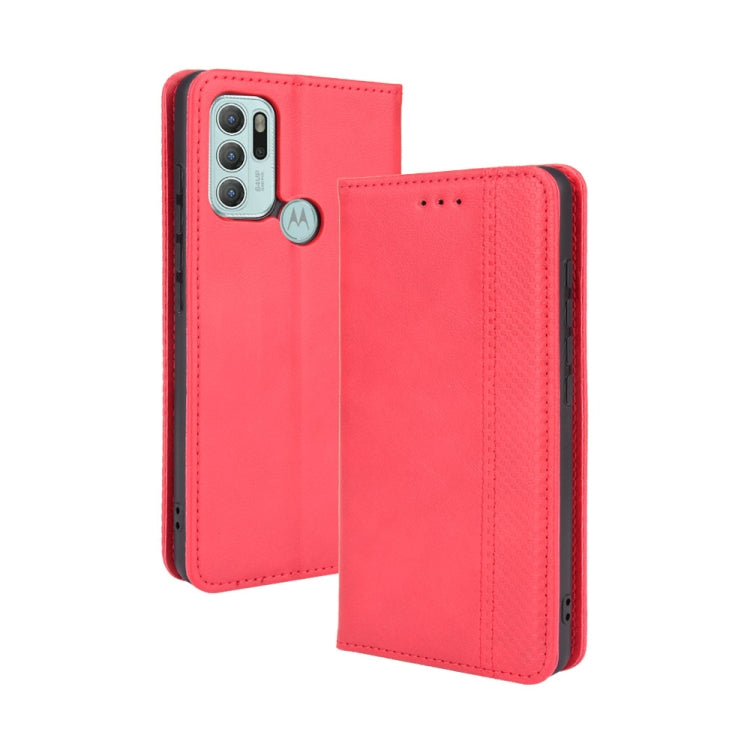Magnetic Buckle Retro Pattern Horizontal Flip Leather Case with Holder & Card Slot & Wallet