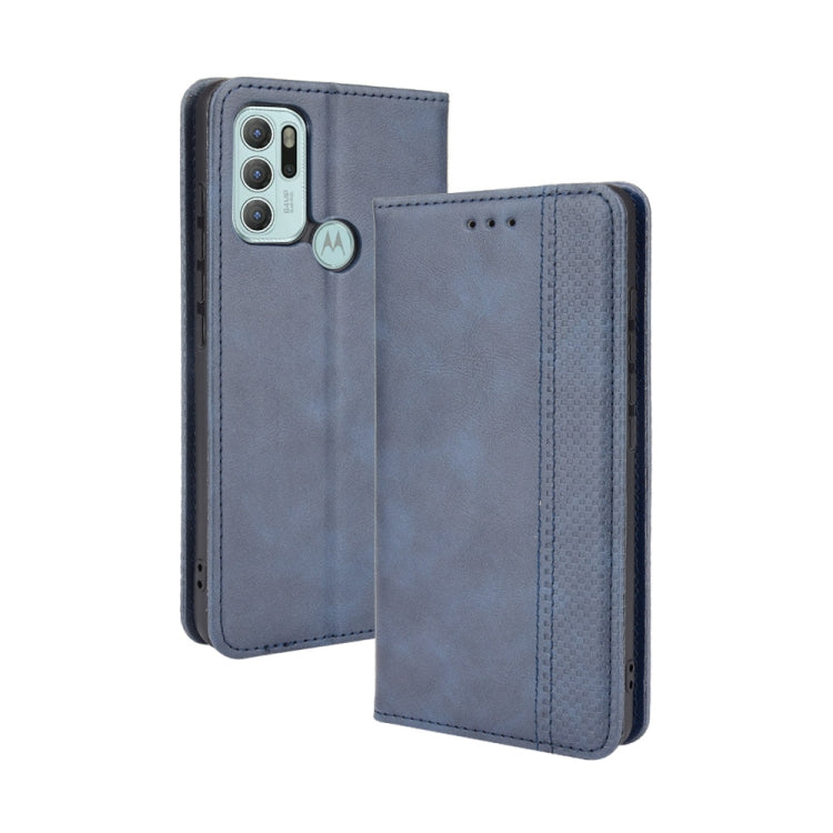 Magnetic Buckle Retro Pattern Horizontal Flip Leather Case with Holder & Card Slot & Wallet