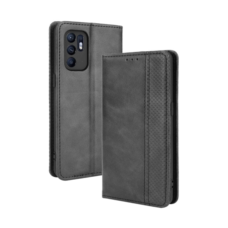 Magnetic Buckle Retro Pattern Horizontal Flip Leather Case with Holder & Card Slot & Wallet