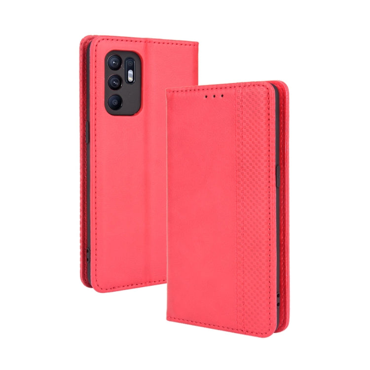 Magnetic Buckle Retro Pattern Horizontal Flip Leather Case with Holder & Card Slot & Wallet