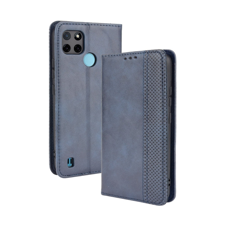 Magnetic Buckle Retro Pattern Horizontal Flip Leather Case with Holder & Card Slot & Wallet