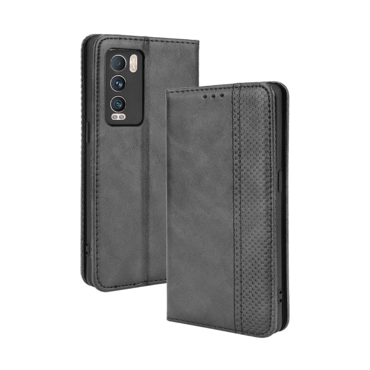 Magnetic Buckle Retro Pattern Horizontal Flip Leather Case with Holder & Card Slot & Wallet