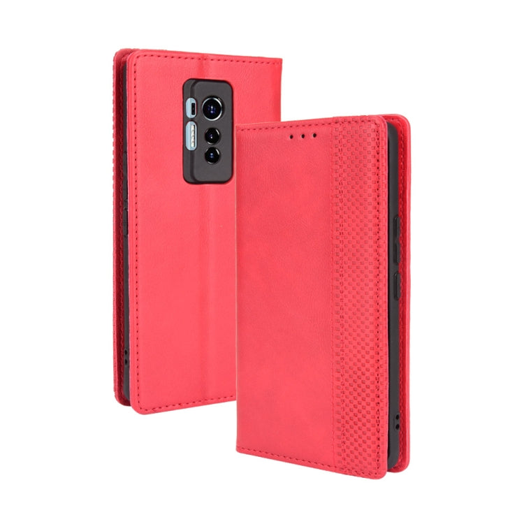 Magnetic Buckle Retro Pattern Horizontal Flip Leather Case with Holder & Card Slot & Wallet