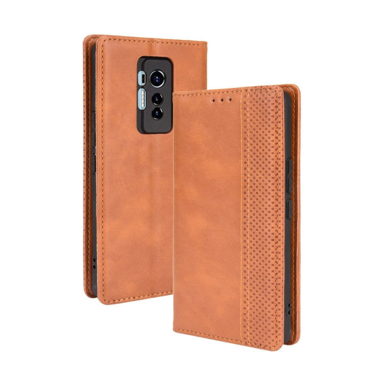 Magnetic Buckle Retro Pattern Horizontal Flip Leather Case with Holder & Card Slot & Wallet