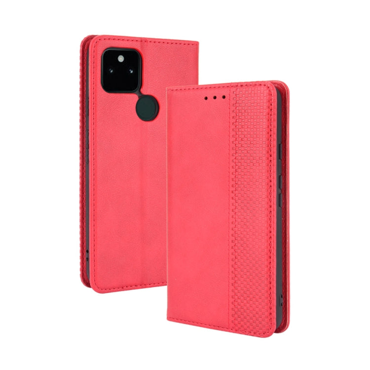 Magnetic Buckle Retro Pattern Horizontal Flip Leather Case with Holder & Card Slot & Wallet