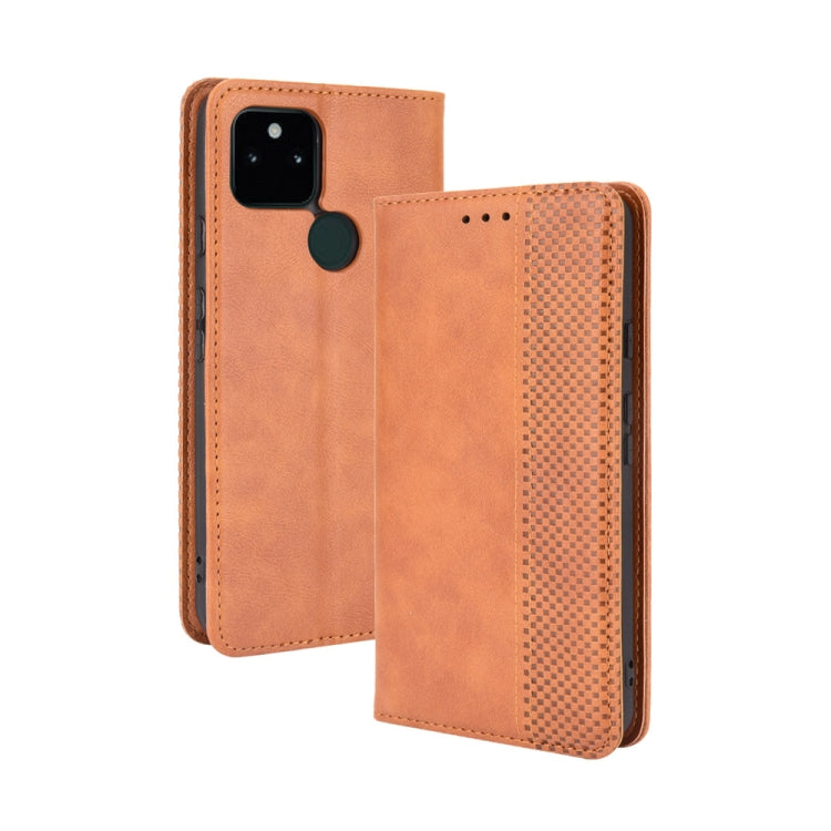Magnetic Buckle Retro Pattern Horizontal Flip Leather Case with Holder & Card Slot & Wallet