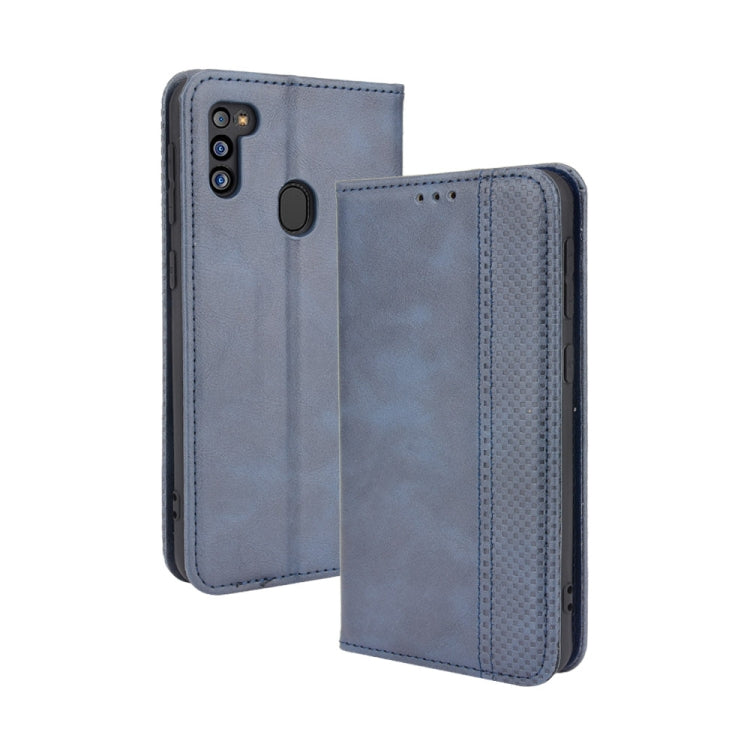 Magnetic Buckle Retro Pattern Horizontal Flip Leather Case with Holder & Card Slot & Wallet