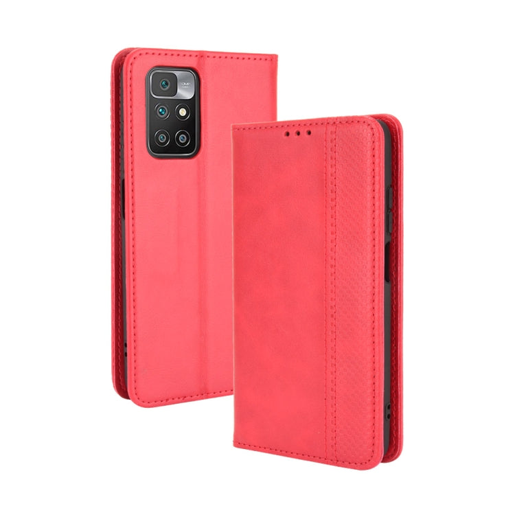 Magnetic Buckle Retro Pattern Horizontal Flip Leather Case with Holder & Card Slot & Wallet