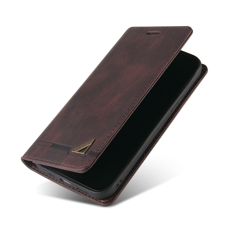 For Samsung Galaxy A03s 166mm Skin Feel Anti-theft Brush Horizontal Flip Leather Case with Holder & Card Slots & Wallet(Brown)