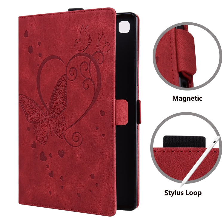 Love Butterfly Pattern Horizontal Flip Leather Case with Holder & Sleep / Wake-up Function