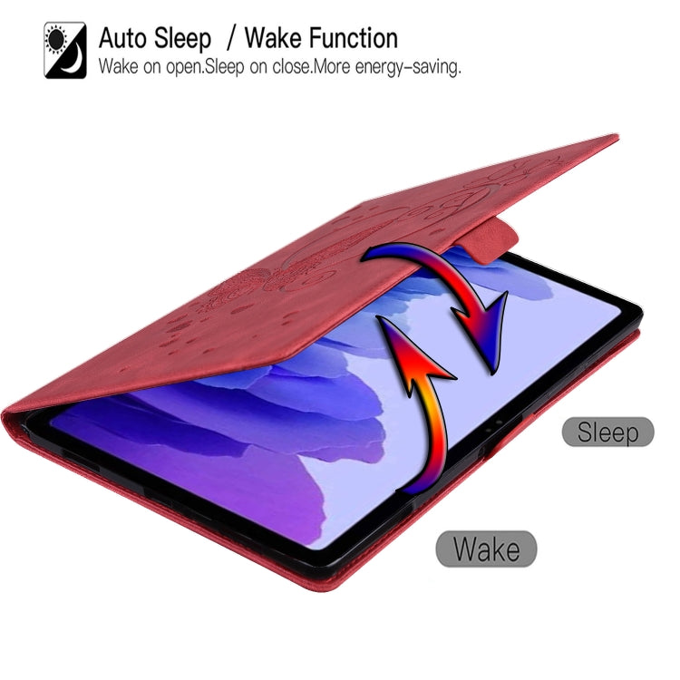 Love Butterfly Pattern Horizontal Flip Leather Case with Holder & Sleep / Wake-up Function
