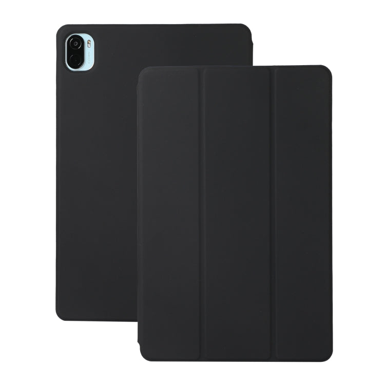Solid Color Magnetic Horizontal Flip Leather Case with Holder