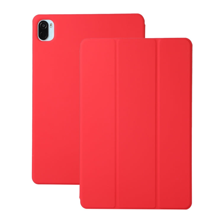 Solid Color Magnetic Horizontal Flip Leather Case with Holder
