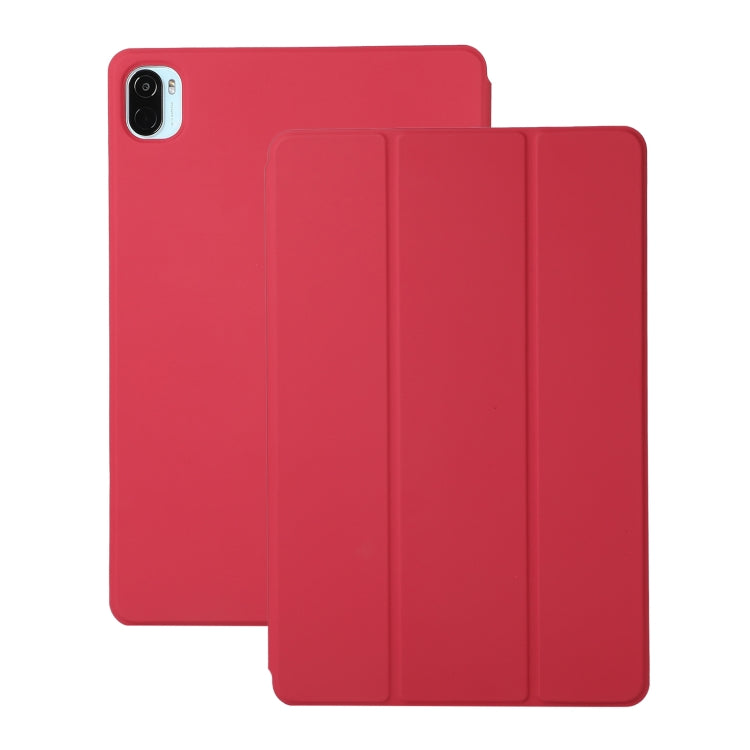 Solid Color Magnetic Horizontal Flip Leather Case with Holder