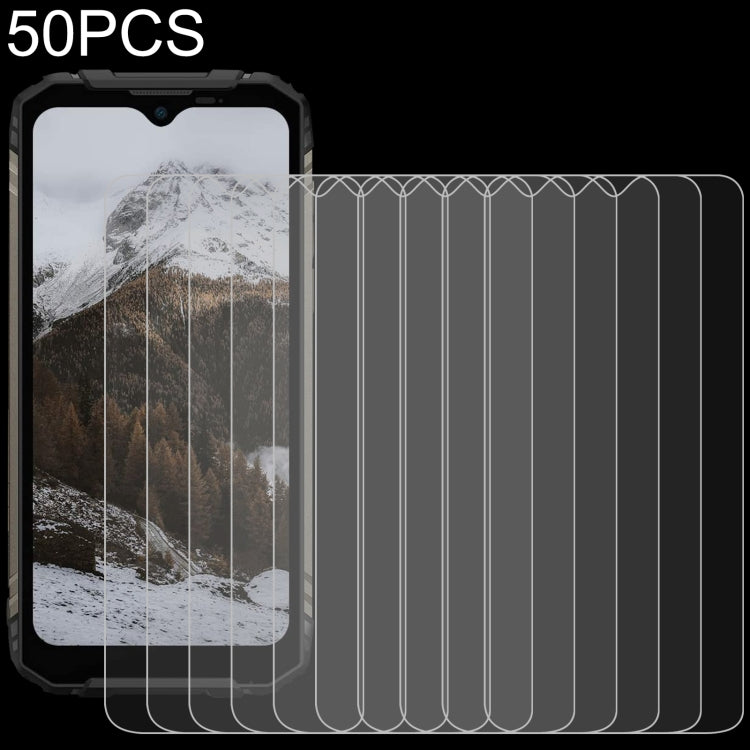 50 PCS 0.26mm 9H 2.5D Tempered Glass Film