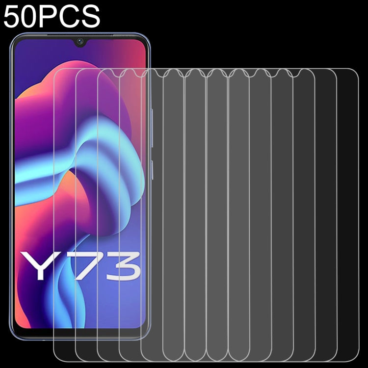 50 PCS 0.26mm 9H 2.5D Tempered Glass Film