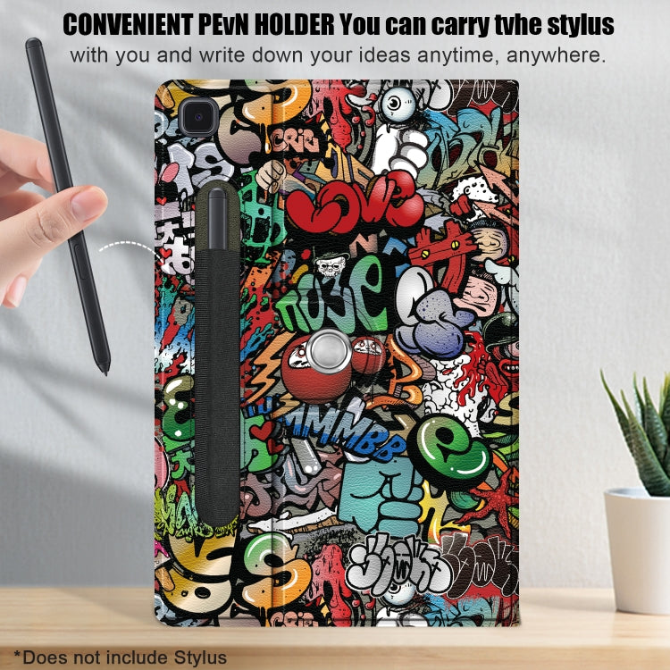 Painted 360 Degrees Rotation Tablet Leather Case with Holder