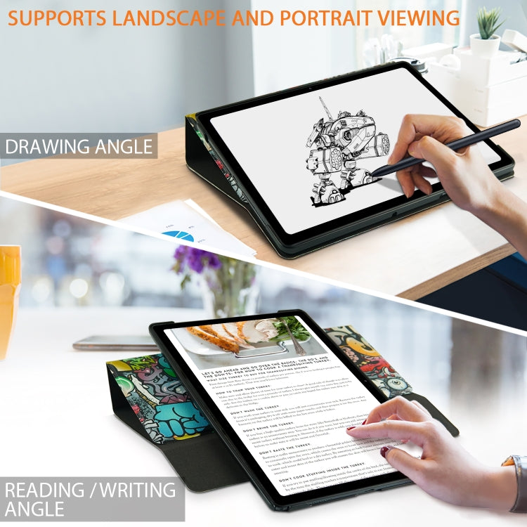Painted 360 Degrees Rotation Tablet Leather Case with Holder