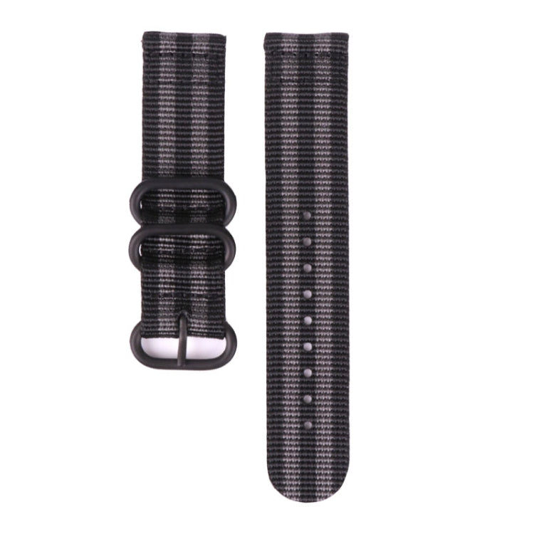 Three-ring Steel Buckle Nylon Watchband