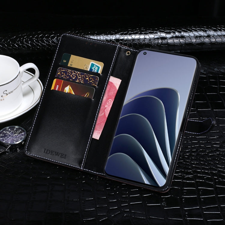 idewei Crocodile Texture Horizontal Flip Phone Leather Phone Case