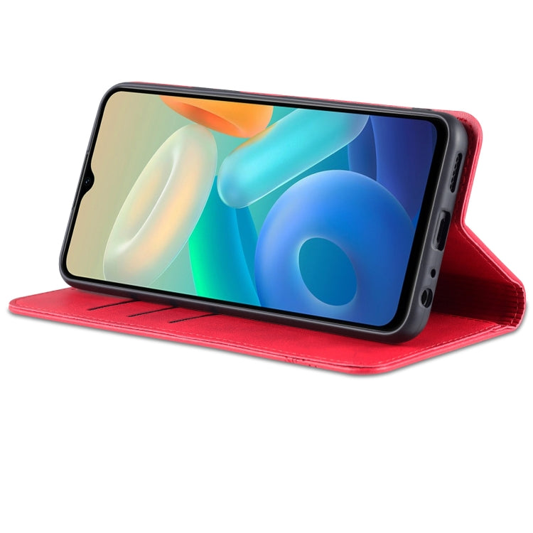AZNS Magnetic Calf Texture Leather Phone Case