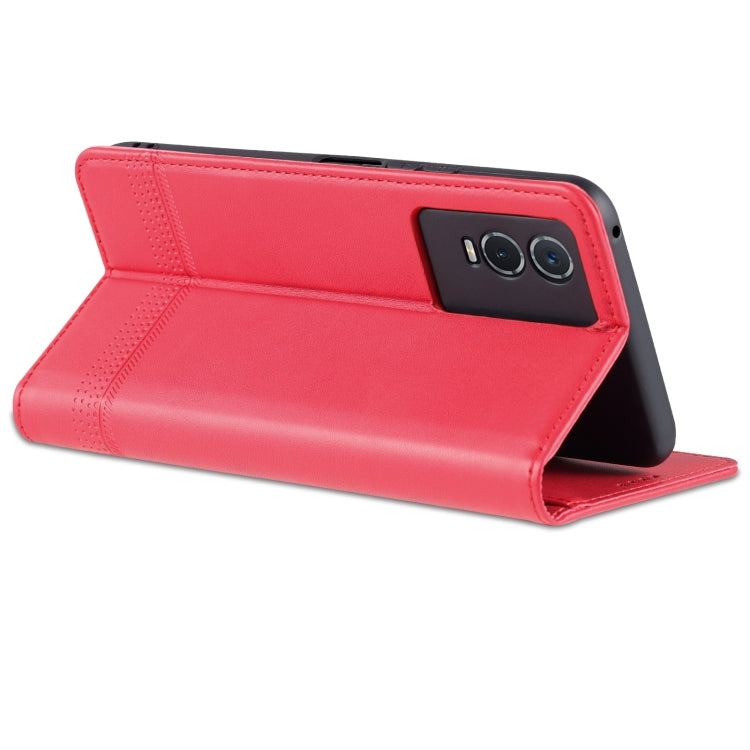AZNS Magnetic Calf Texture Leather Phone Case