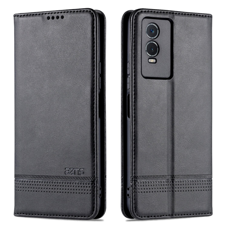 AZNS Magnetic Calf Texture Leather Phone Case