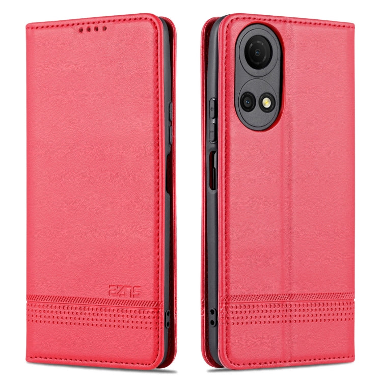 AZNS Magnetic Calf Texture Leather Phone Case