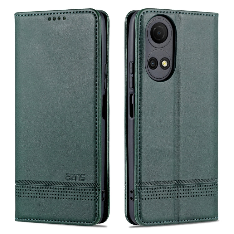 AZNS Magnetic Calf Texture Leather Phone Case