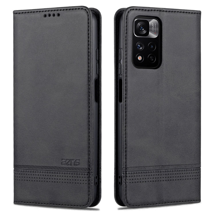 AZNS Magnetic Calf Texture Leather Phone Case