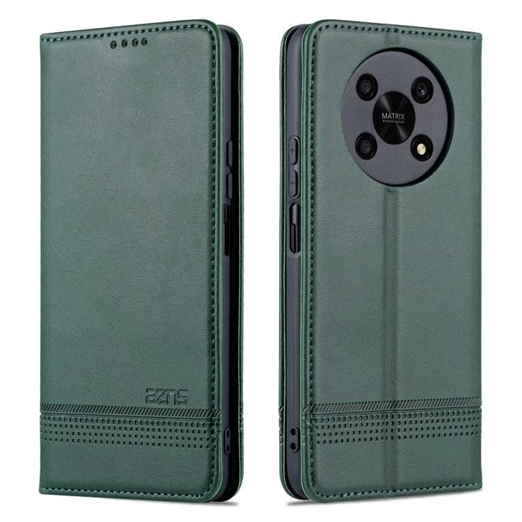 AZNS Magnetic Calf Texture Leather Phone Case