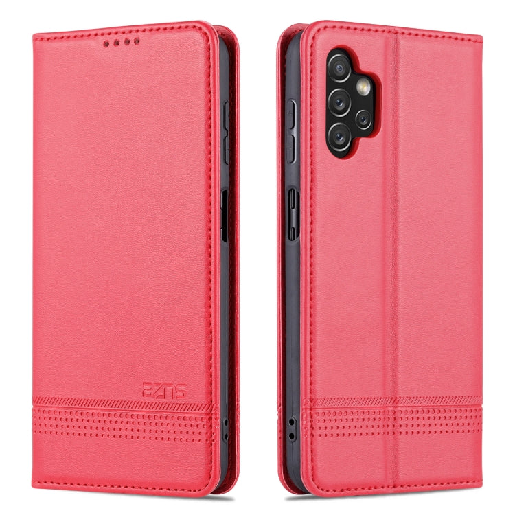 AZNS Magnetic Calf Texture Leather Phone Case