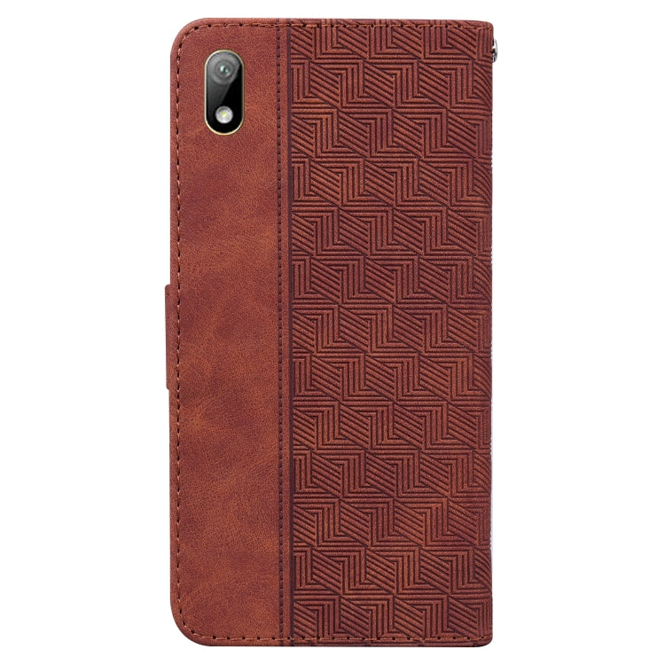 Geometric Embossed Leather Phone Case