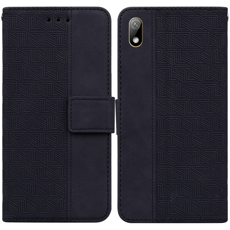 Geometric Embossed Leather Phone Case