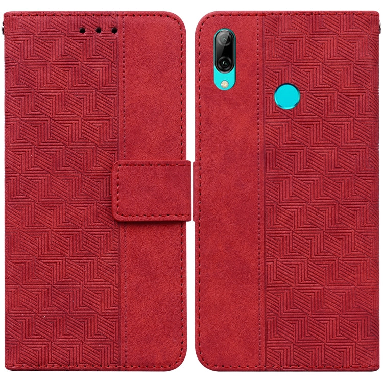 Geometric Embossed Leather Phone Case