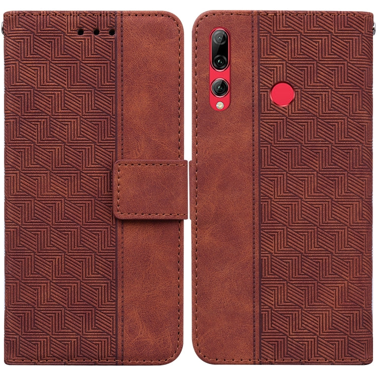 Geometric Embossed Leather Phone Case