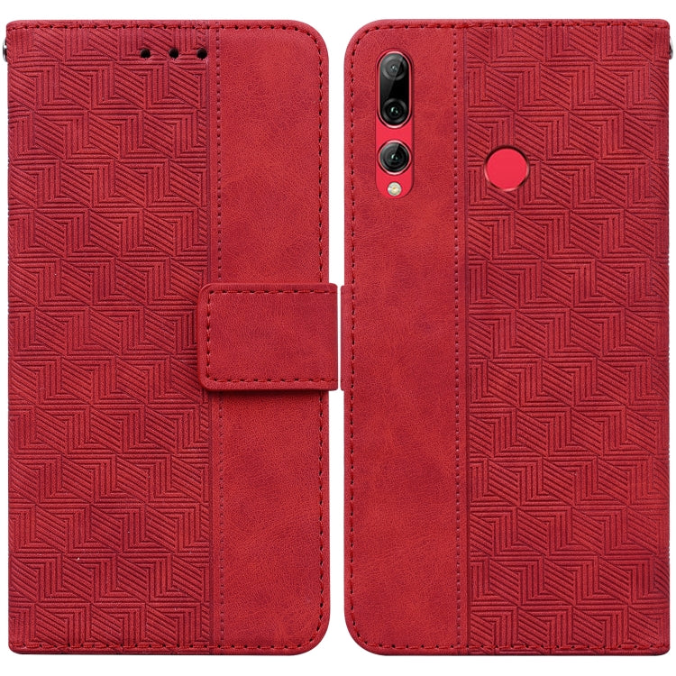 Geometric Embossed Leather Phone Case