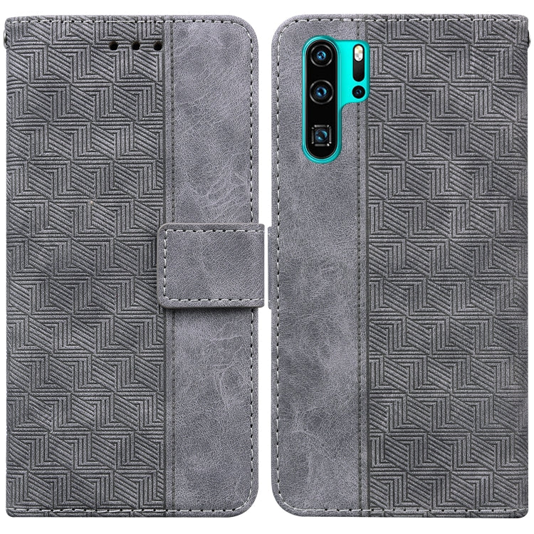 Geometric Embossed Leather Phone Case